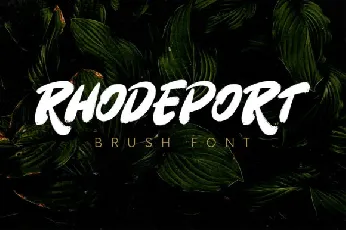 Rhodeport Brush font