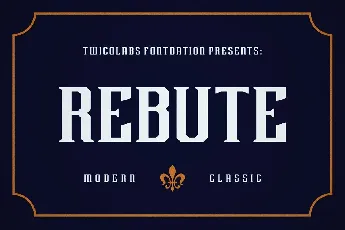 Rebute Typeface font