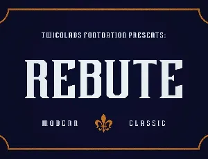 Rebute Typeface font