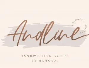 Andline font