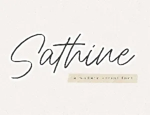 Sathine font