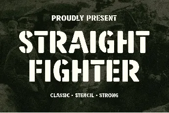 Straight Fighter font