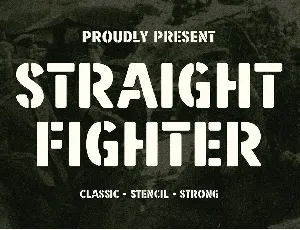 Straight Fighter font