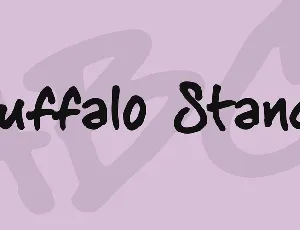 Buffalo Stance font