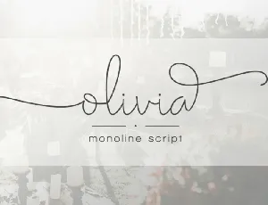 Olivia Script font