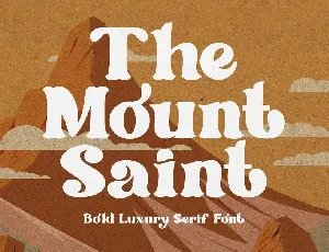 The Mount Saint font