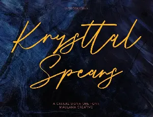 Krysttal Spears font