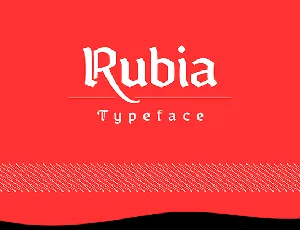 Rubia Typeface font