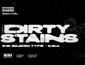 Dirty Stains font