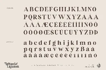 Britania Ligatura font