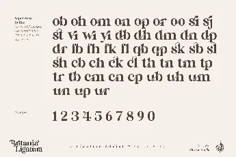 Britania Ligatura font