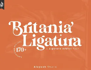 Britania Ligatura font