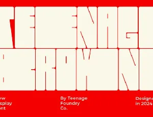 Teenage Browne font