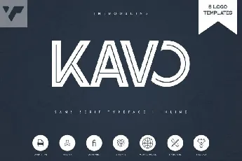 Kavo Inline Bold Display font