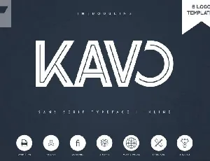 Kavo Inline Bold Display font