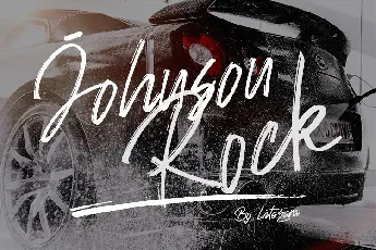 Johnson Rock Brush font