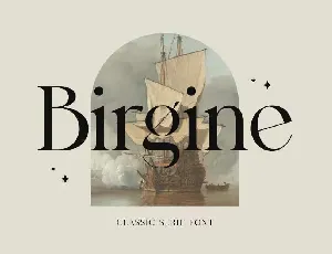 Birgine font