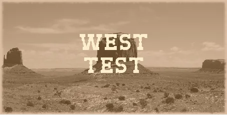 West Test font