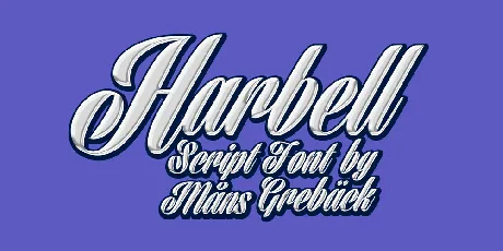 Harbell Personal Use Only font