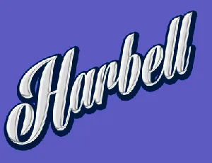 Harbell Personal Use Only font