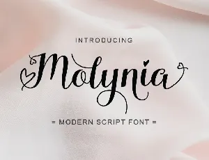 Molynia Script font