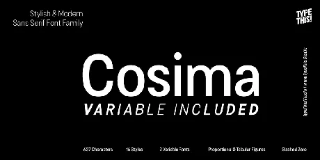 Cosima font