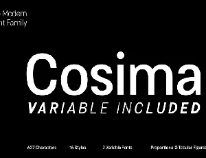 Cosima font