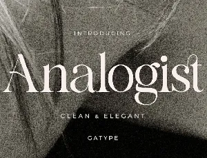 Analogist font