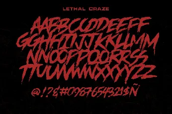 Lethal Craze font