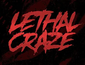 Lethal Craze font