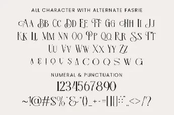 Fasrie Typeface font