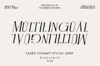 Fasrie Typeface font