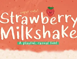 Strawberry Milkshake font