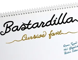 Bastardilla font