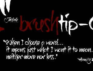 brushTip-C font