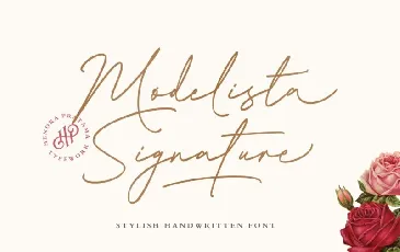 Modelista Signature font