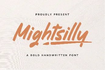 Mightsilly font