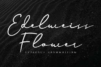 Edelweiss Flower Handwritten font