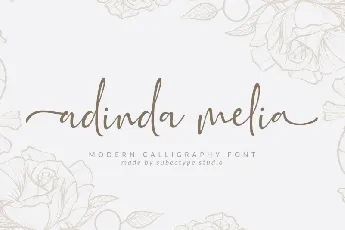 Adinda Melia Script font