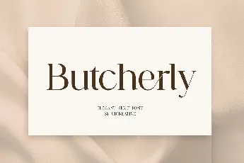 Butcherly font