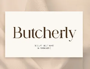 Butcherly font