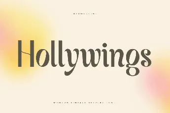 Hollywings font