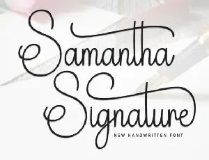 Samantha Signature font