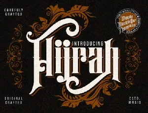 Hijrah Display Gothic font