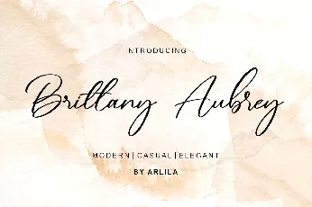 Brittany Aubrey font