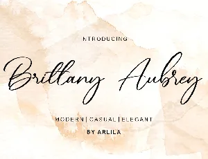 Brittany Aubrey font