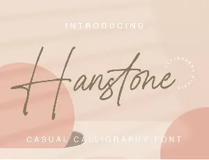 Hanstone font