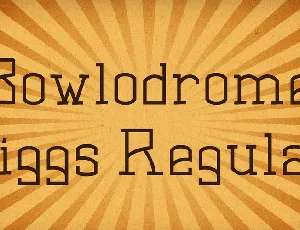 Bowlodrome Jiggs font