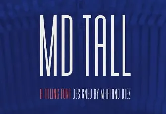 MD Tall Typeface Free font