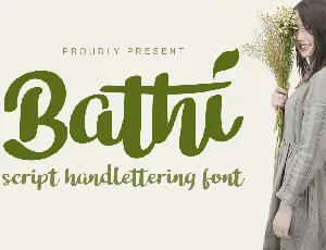 Bathi font